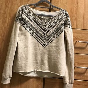 Comfy patterned sweater